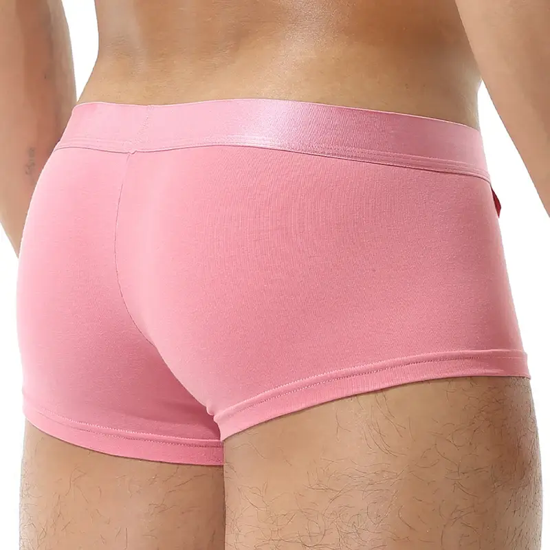 1Pcs Open Front Underwear Men Ice Silk Sexy Men's Boxer Shorts Panties Breathable Pouch Bulge Underpants Male — image 12