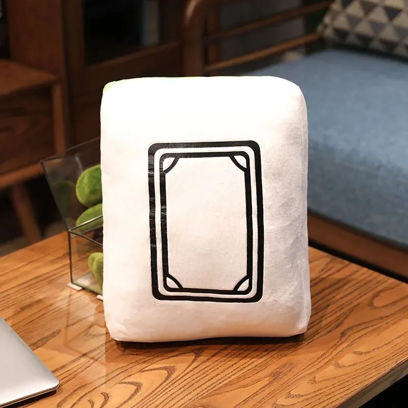 New 1pc Creative Mahjong Pillow Cushion Chinese Plush Toy Car Chair Backrest Mahjong Dice Funny Nap Pillow Sofa Home Decor Gift