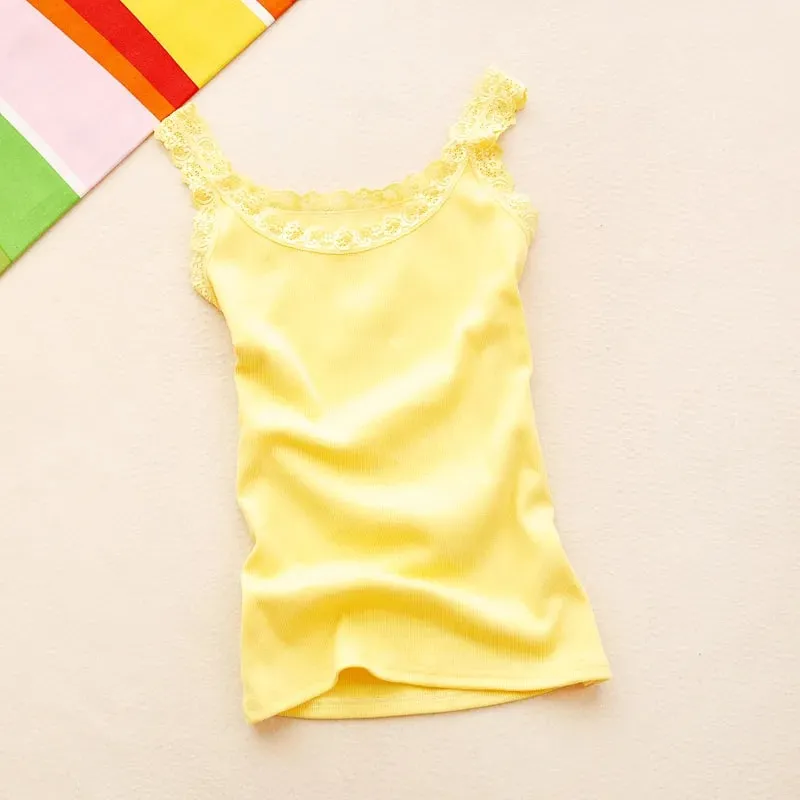 Camisole Lingere Tank Top Δαντέλα λουράκι Λευκό μαύρο γιλέκο ύπνου Bralette Crop Top Sexy Camis Slim Corset Undershirt Tanks