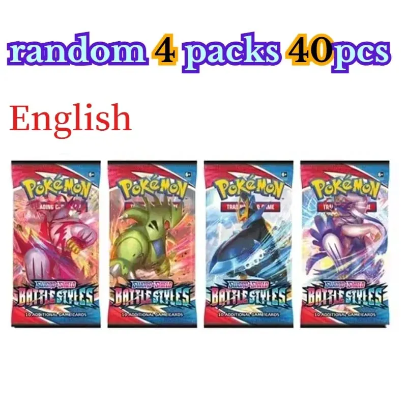 διασκέδαση 40 τεμάχια Pokemon Card Pack 4 Sets Sun Moon Violet 151 Αγγλικές κάρτες συναλλαγών Συλλεκτικά παιχνίδια Halloween Gift Fantasy Sci Fi — image 20