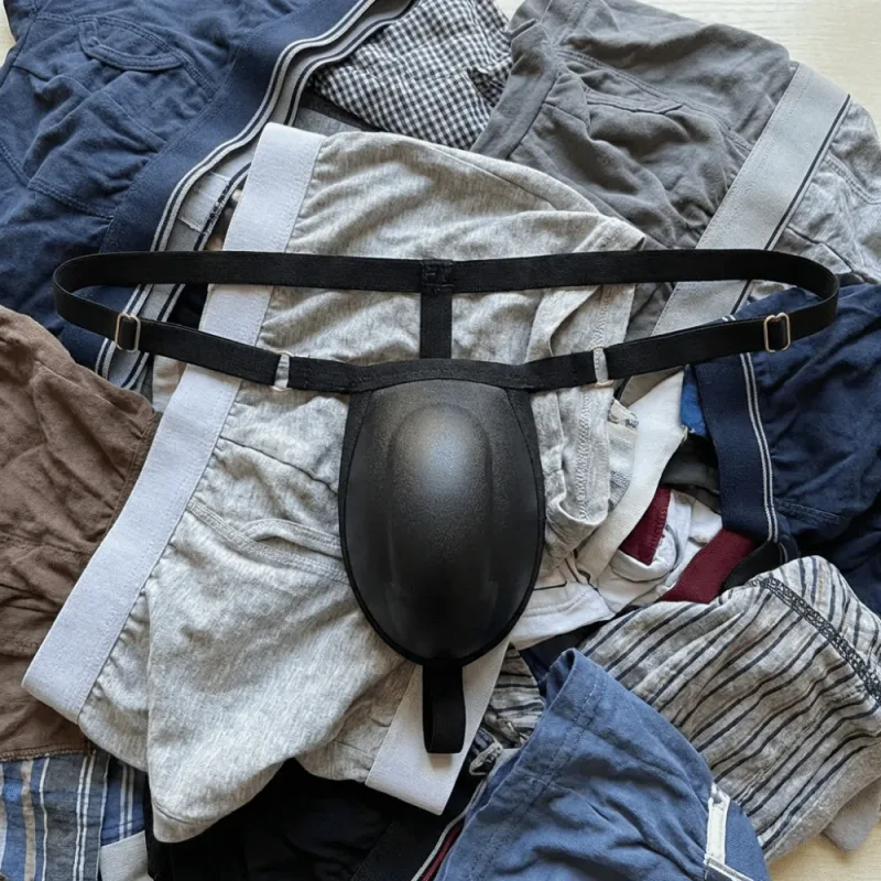 T-back Push Up gąbka podkładka pod kubek stringi regulowane 3D z przodu wyściełane figi bezszwowe niskiej talii męskie bielizna modelująca męskie majtki akcesoria