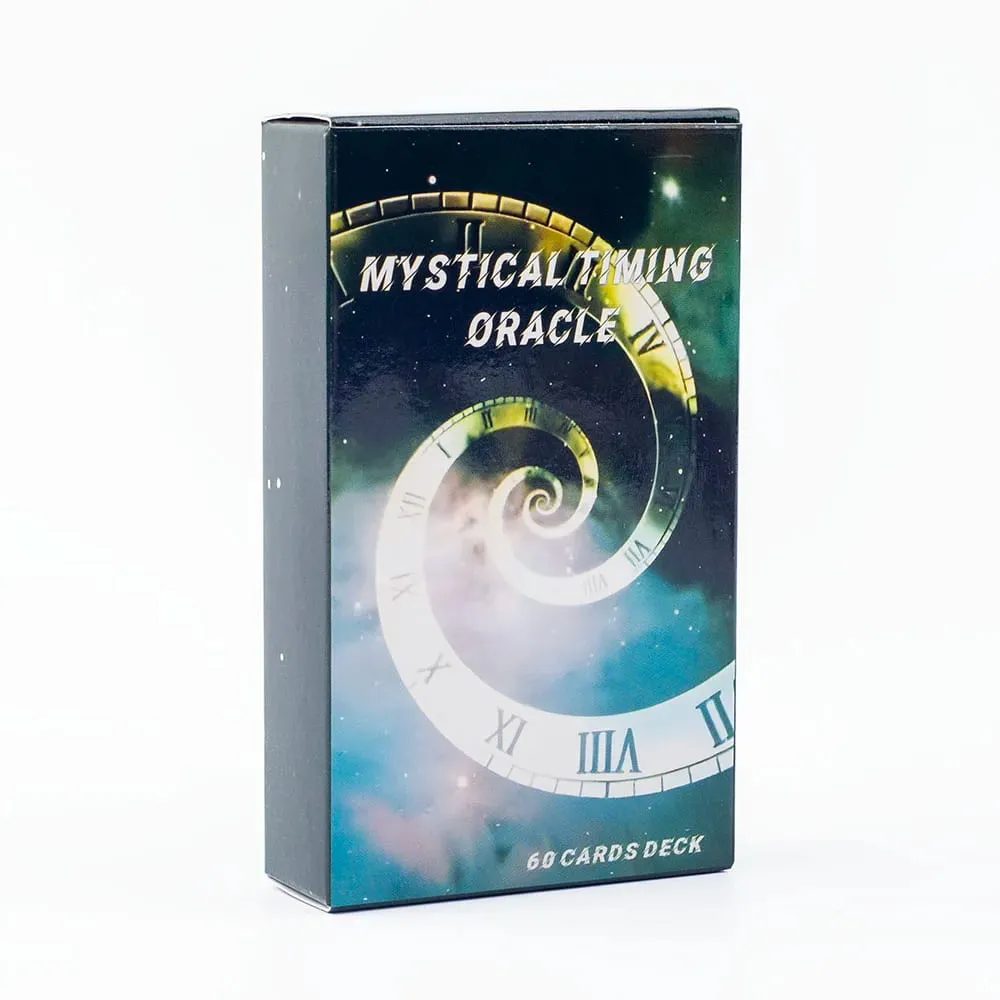 Mystical Timing Oracle 60Cards 10,3*6cm Time Frame Cards Twin Flame Tarot Deck Cosmic — image 2