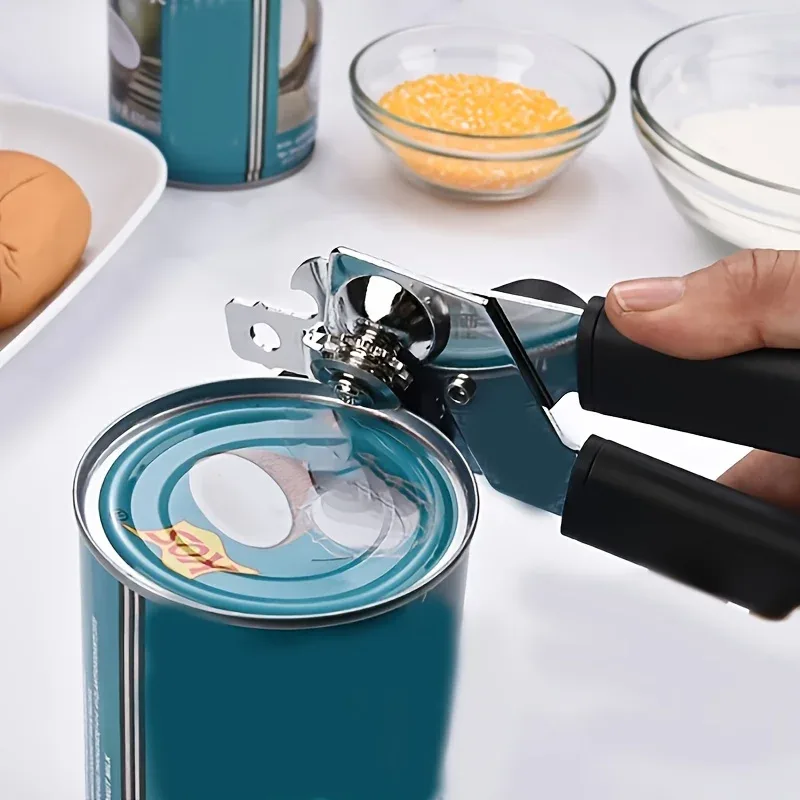 1pc ステンレス鋼多機能プロフェッショナル缶マニュアル缶切りクラフトビールグリップ缶切り栓抜きキッチンガジェット