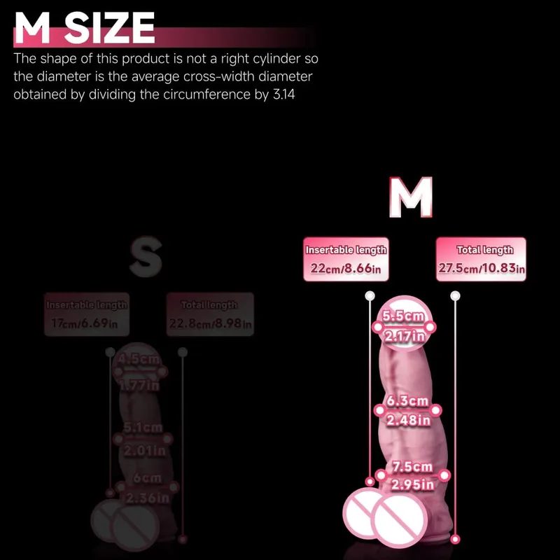 Oieffur Horse Dildo for Women Platinum Silicone Huge Dildo with Suction Cup Massage Anal Vaginal Big Penis Sex Toys for Adult