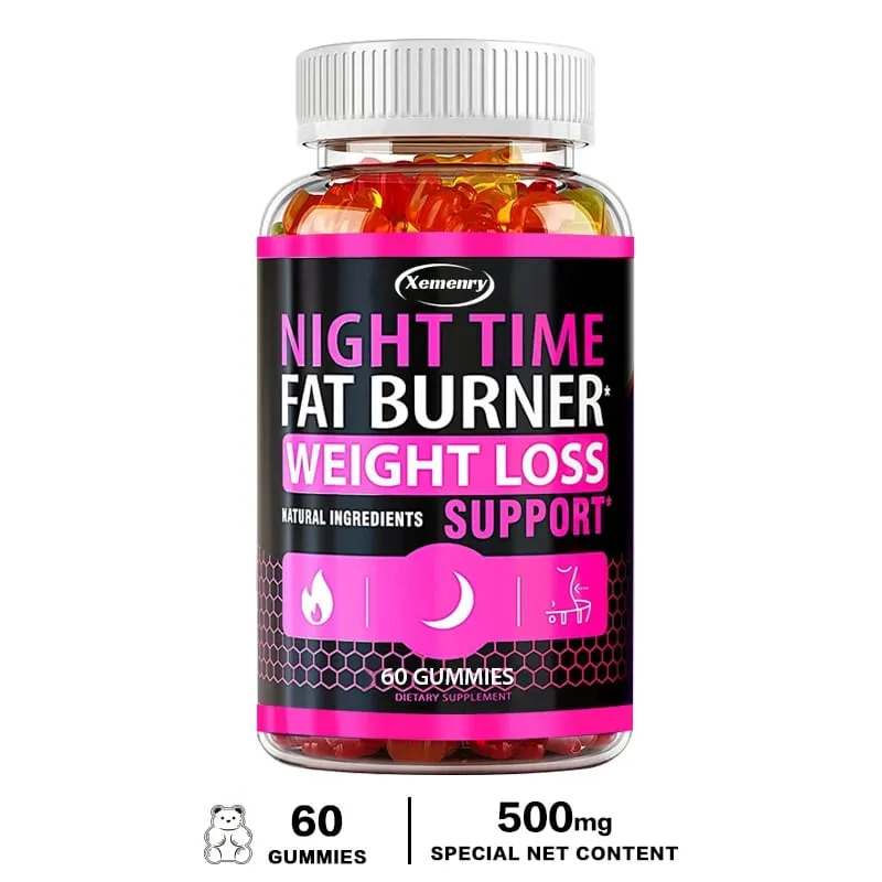Nighttime Fat Burning Gummies - Fat Burning Metabolism Boosting Healthy Weight Management — image 8