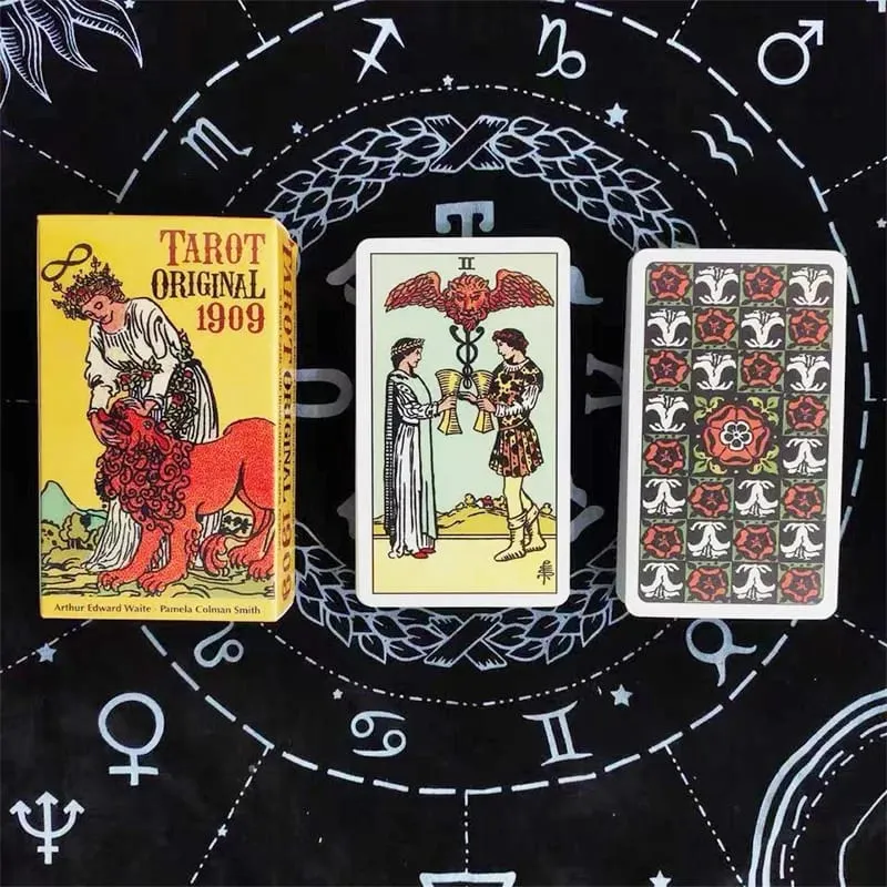 The Rider Waite Smith 1909 קלפי טארוט Oracle Deck למתחילים אנגלית ספרדית קלאסית מהדורת עתידות שחק משחק