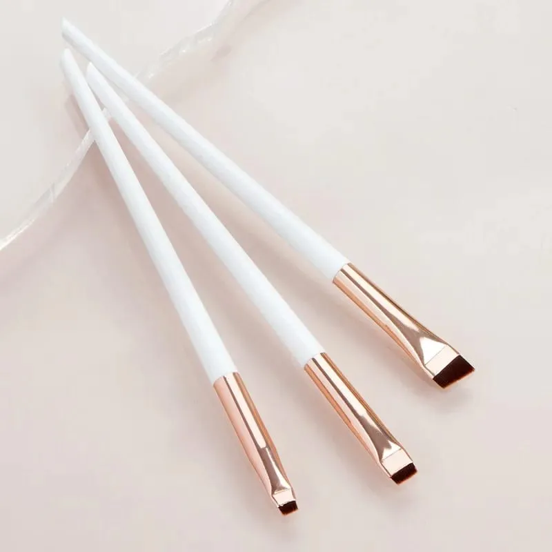 Blade Eyeliner Brush Brush Brush Portable Flat Fine Eye Liner Brow Contour Brushes Makeup Tool Cosmetic Beauty Makeup Tool 3 τμχ/σετ