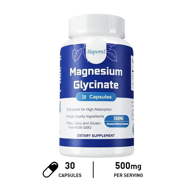 Magnesium Glycinate - Mendukung Kesehatan Saraf Jantung dan Otot Membantu Mengatasi Stres Kualitas Tidur Mendukung Pemulihan Otot — image 8