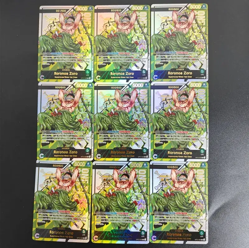 DIY One Piece Card Game Treasure Cup Roronoa Zoro OP12-020 Serialized 1/600 600/600 Collection English Cards Anime