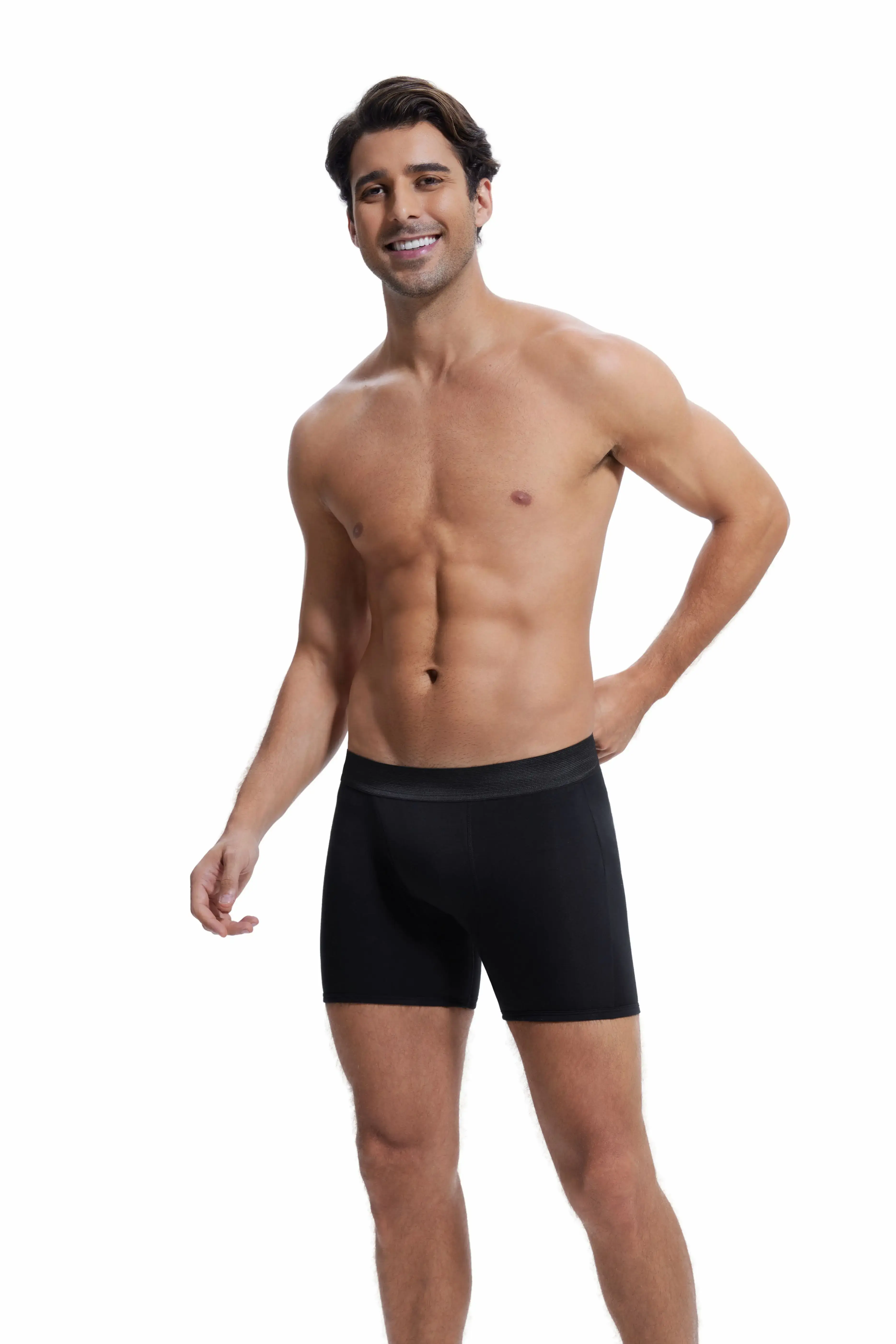 Drop shipping cotton men's incontinence underwear 200ML four-layer absorbent leak-proof menstrual incontinence underwear boxer