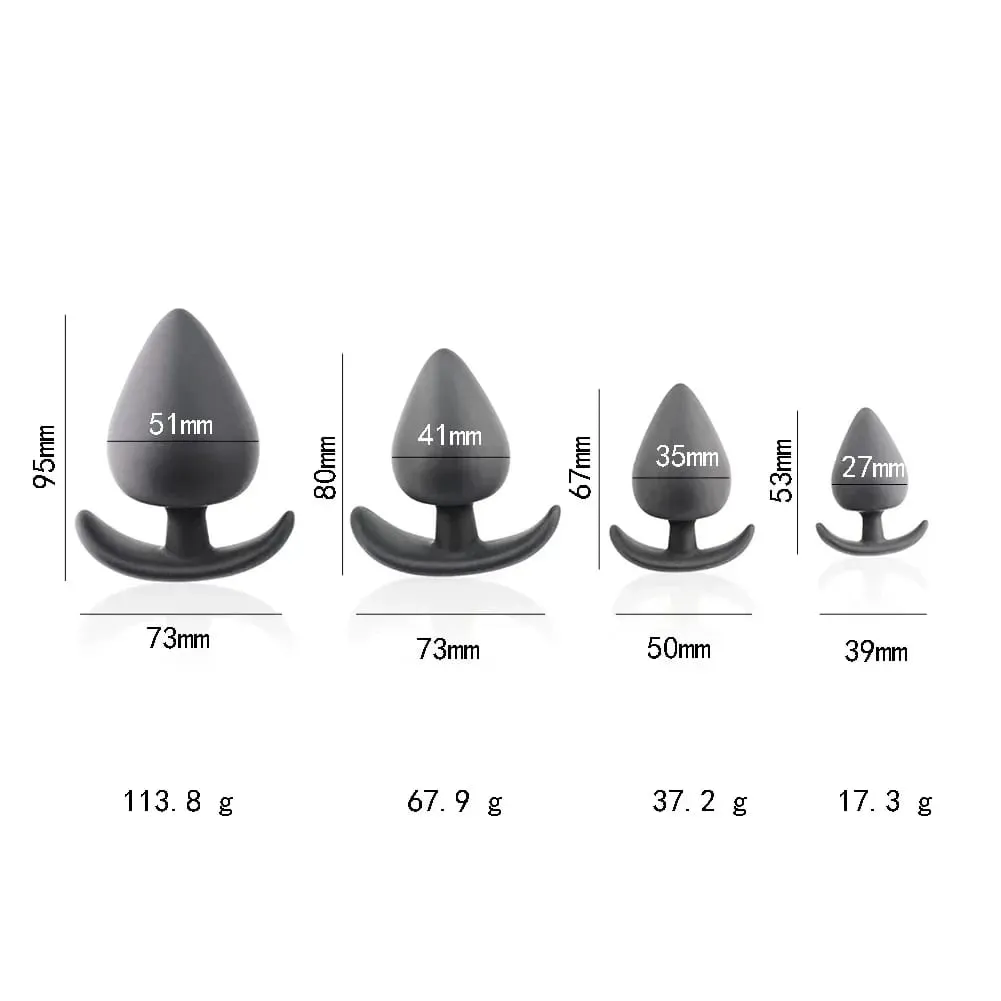 Cheap 4 Size Silicone Big Butt Plug Anal Sex Toys for Adults Men Woman Underwear Buttplug Dildo Masturbador Anus Dilatador