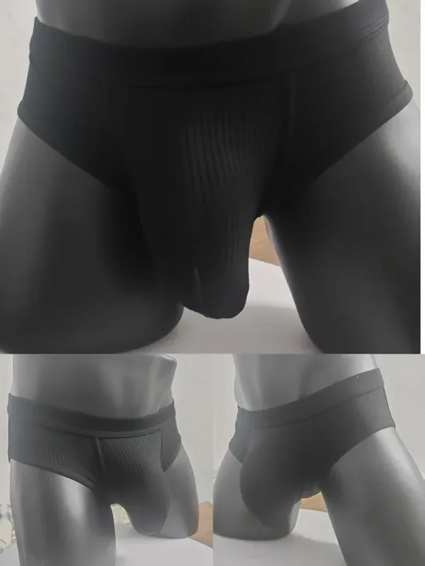 Men's briefs with large pockets are very sexy. Large-space sports underwear for men 3256811705961751 — image 16
