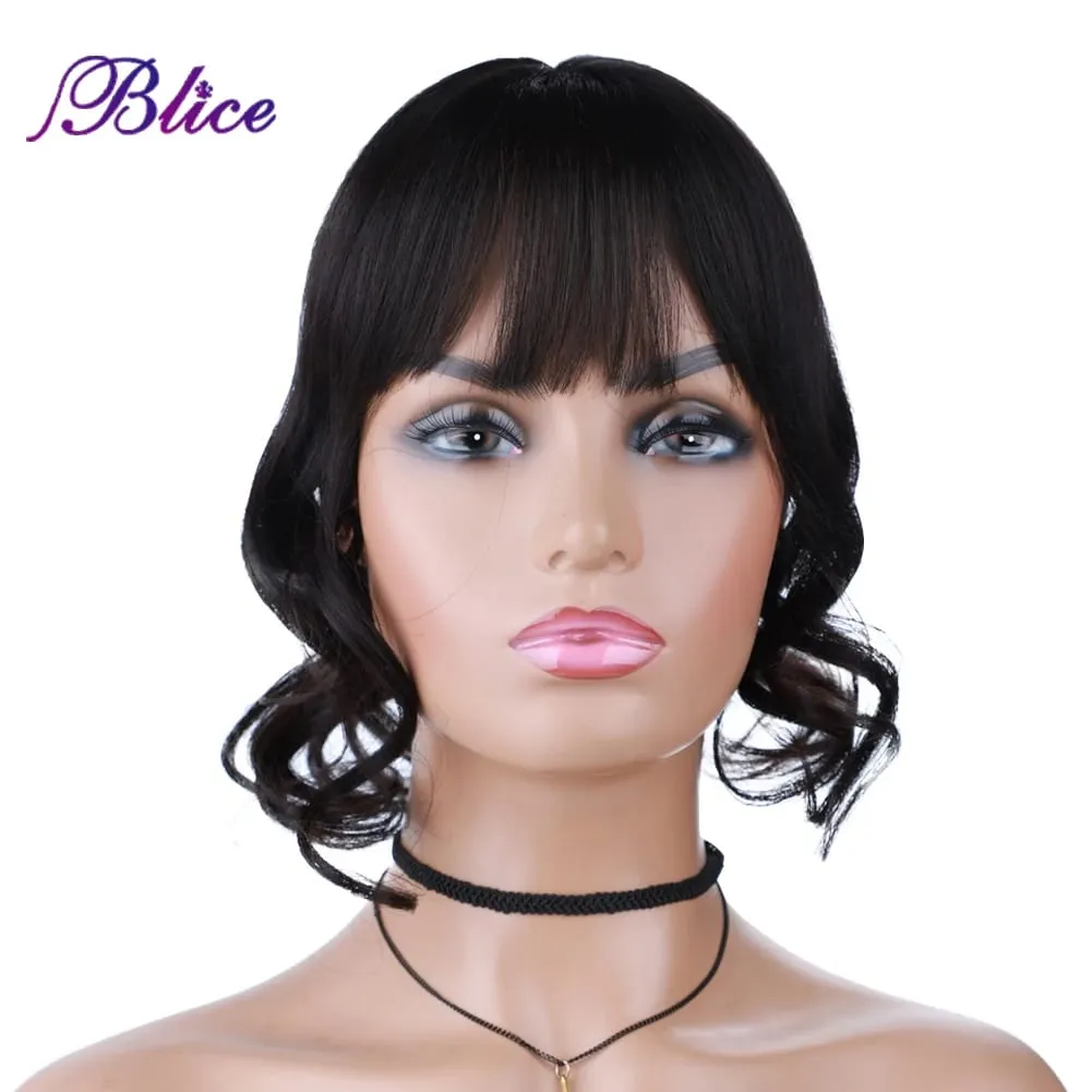 Blice Synthetic Clip-In Κλείσιμο με δαντέλα με κτυπήματα Μικτά σγουρά μαλλιά Extensions Κάλυμμα Λευκά μαλλιά Μέσο Μέρος Μαλλιά κομμάτια — image 2
