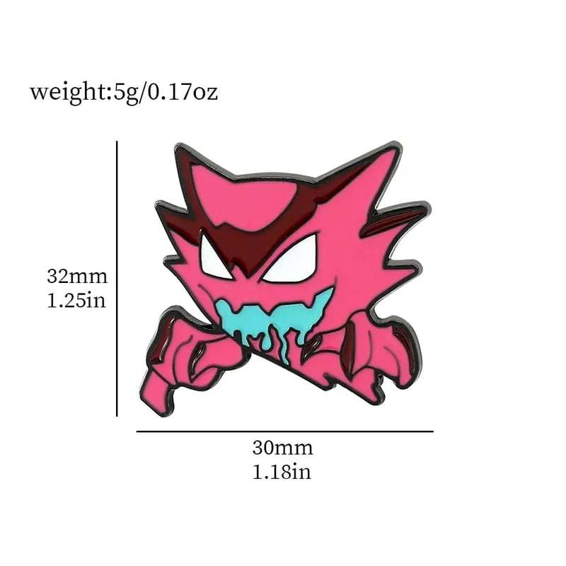 Gengar Rajzfilm brossok Anime Zománcos hajtókátűk hátizsákhoz Kiegészítők Rajongók Gyűjtemény Bross Ajándékok
