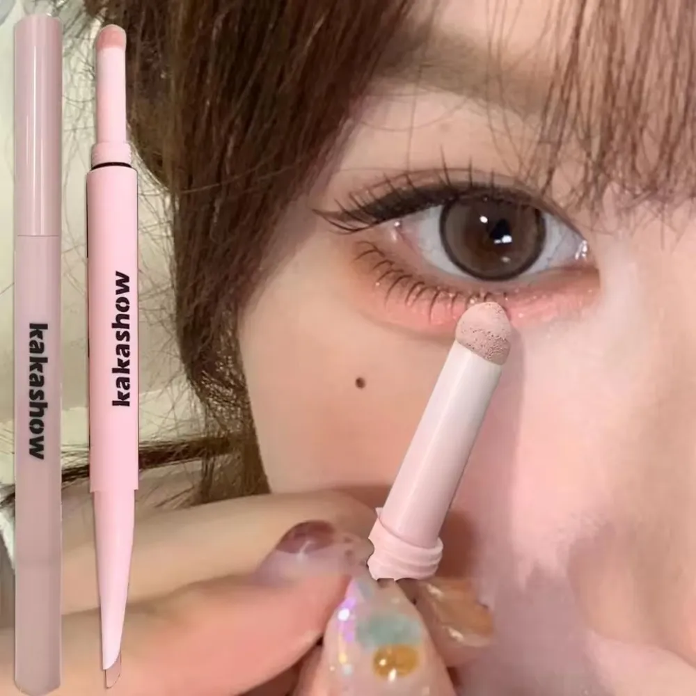 Dual End Glitter Matte Aegyosal Pen Brightening Highlight & Shadow Stick szemsmink fekvő selyemhernyó szemceruza gél ceruza 애교살 펜 — image 3