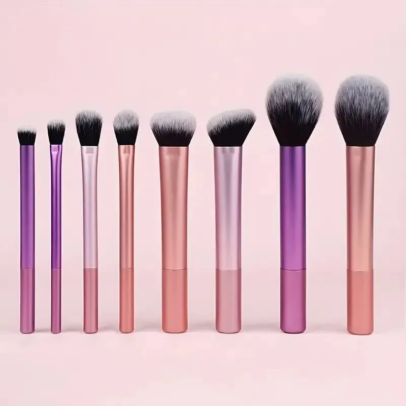 5 個のメイクブラシキットソフト人工毛メイクアップブラシファンデーションブラッシュアイシャドウ化粧品メイクアップツール