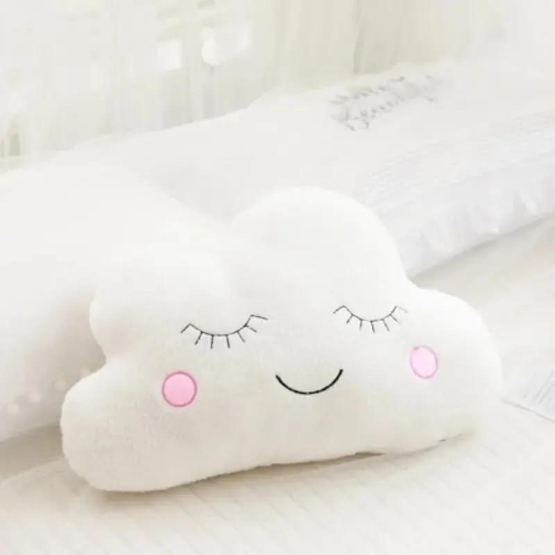 Hot Stuffed Cloud Moon Star Raindrop plüsspárna puha párna játékok gyerekeknek baba gyerekek lány karácsonyi ajándék szoba autó dekoráció