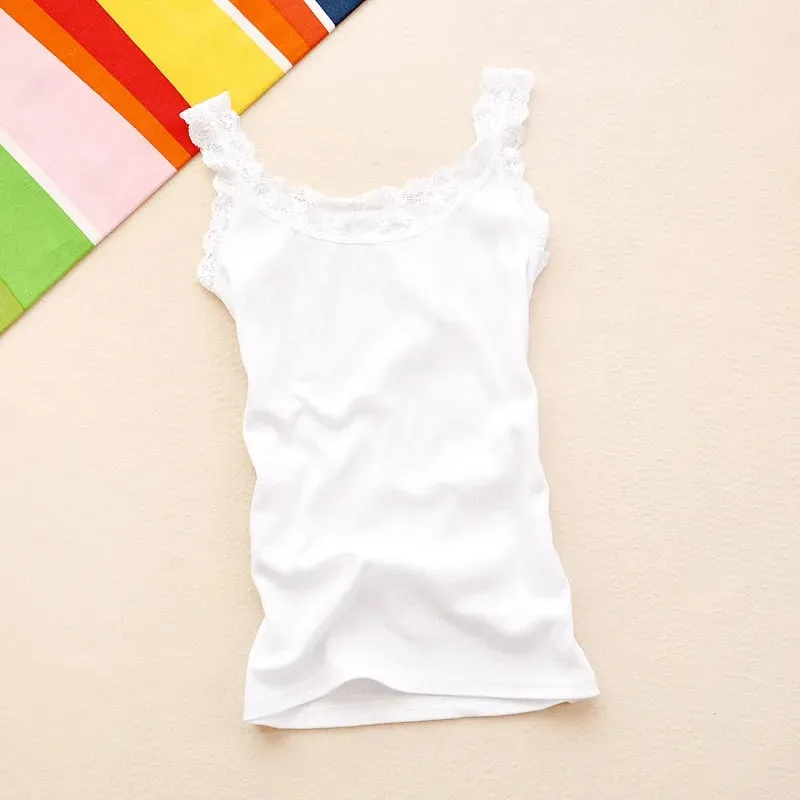 Camisole Lingere Tank Top Δαντέλα λουράκι Λευκό μαύρο γιλέκο ύπνου Bralette Crop Top Sexy Camis Slim Corset Undershirt Tanks