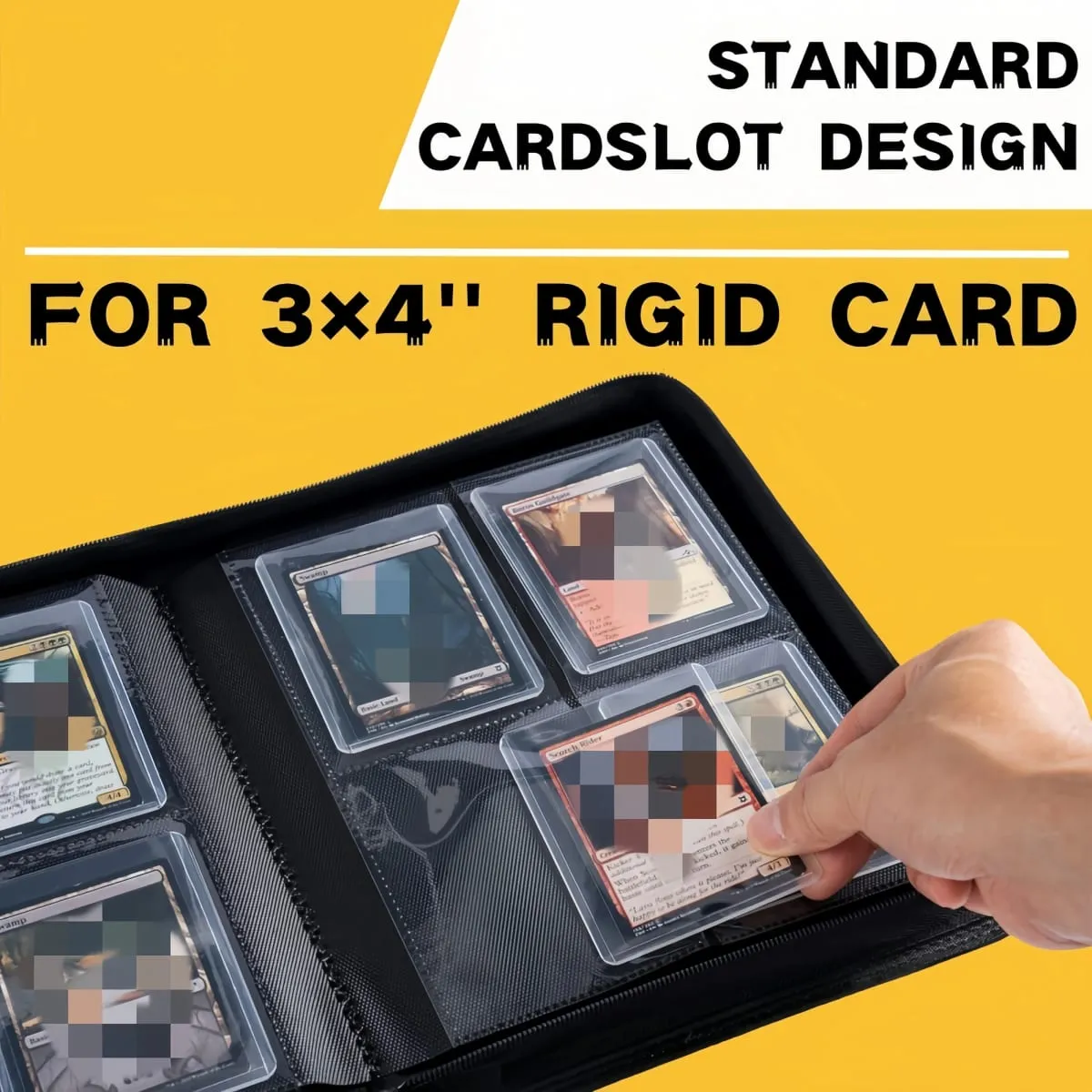 TopLoader 4-Pocket Card Binder (160 Cards) – Μαύρο/Αποθηκευτικός χώρος βιομηχανικής αντοχής για κάρτες TCG και αθλητικές κάρτες. Το όνειρο του συλλέκτη