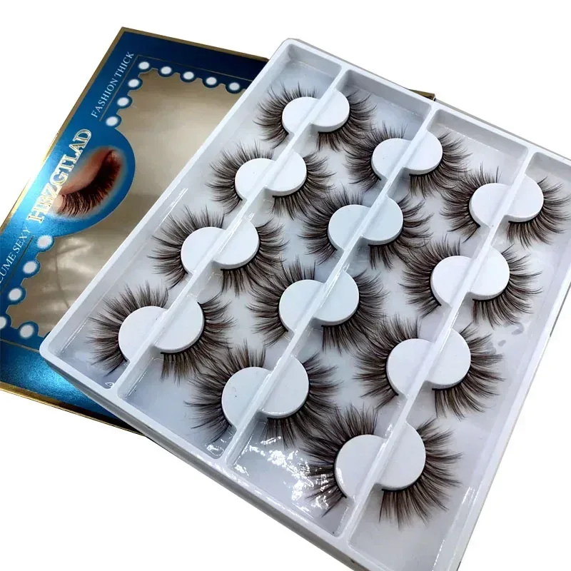 12 זוגות של Multipack 3D מינק ריסים מלאכותיים בעבודת יד, כלי איפור עיניים טבעי רך ונימוח — image 4