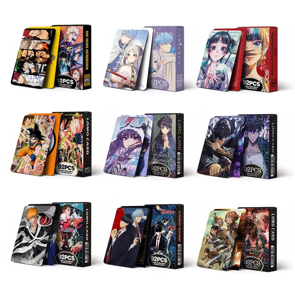 מתקפת אנימה על טיטאן Lomo Card גלויה צעצוע Haikyuu רוקח יומני הונקאאי כוכבי אוסף כרטיסים עם מדבקות מתנה — image 1