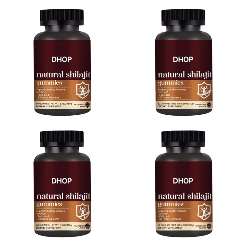 Shilajit Gummies 60 Gummies Συμπλήρωμα ορυκτών Himalayan με Fulvic Humic Acid Zinc Selenium Magnesium for Immunity Energy