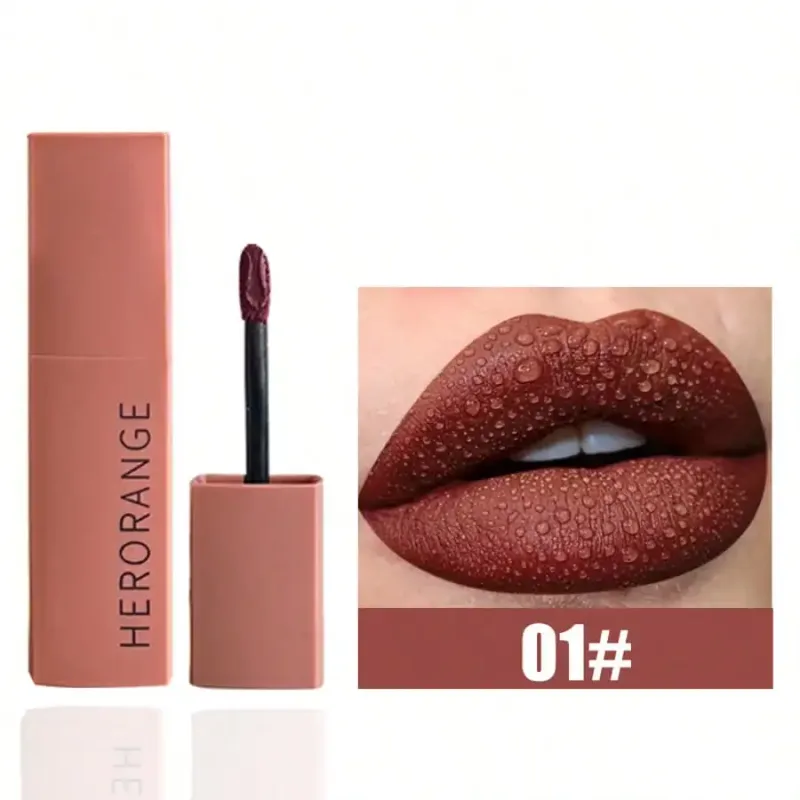 Herorange Velvet Matte Lip Mud - Long-Lasting Non-Fading Student-Friendly Matte Finish Lipstick