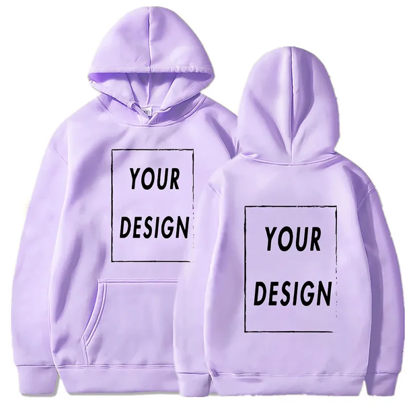 Il tuo logo/immagine del marchio di design personalizzato personalizzato ovunque uomo donna felpa con cappuccio fai da te felpa con cappuccio casual moda nuova — image 14