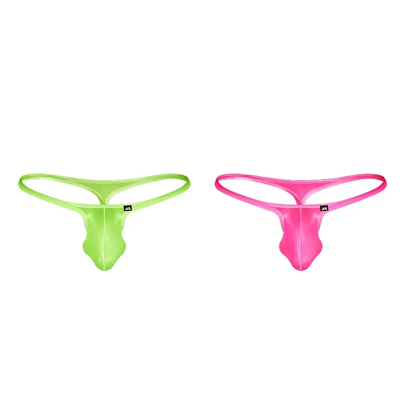 Men's Underwear Japanese Style Ultra-Thin Ice Silk Thong Low Waist Elastic Comfortable T-Back