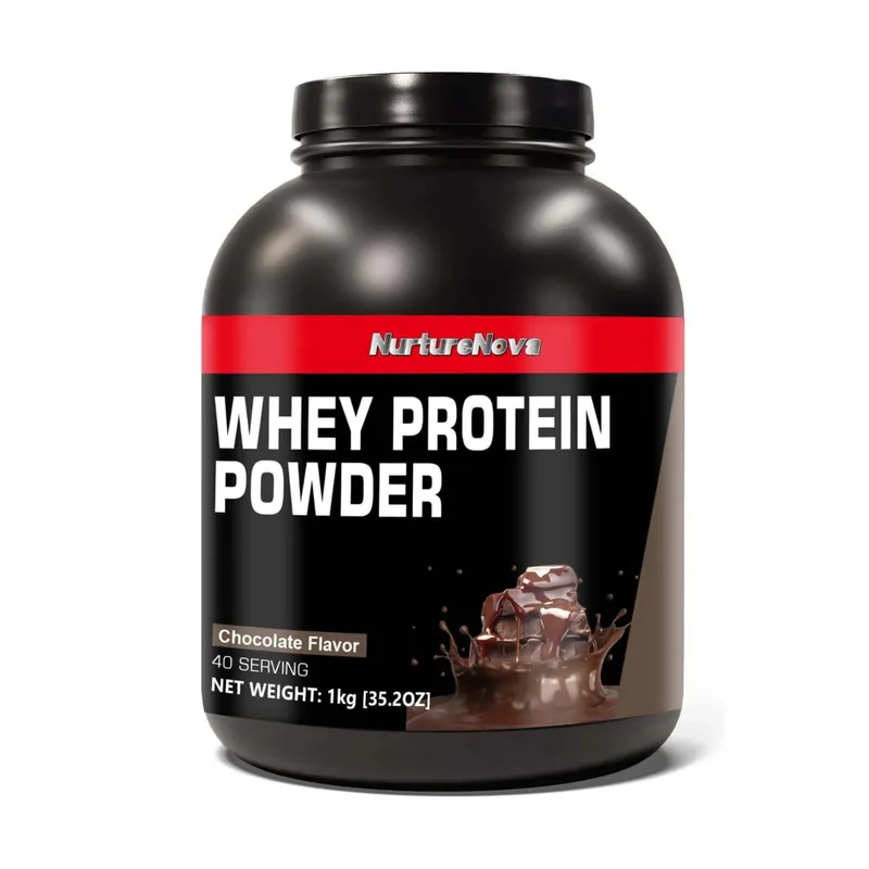 NurtureNova Whey Protein Powder 40 adag fehérje ital keverék felnőtteknek Chocolate Matcha eper ízű napi táplálkozás — image 8