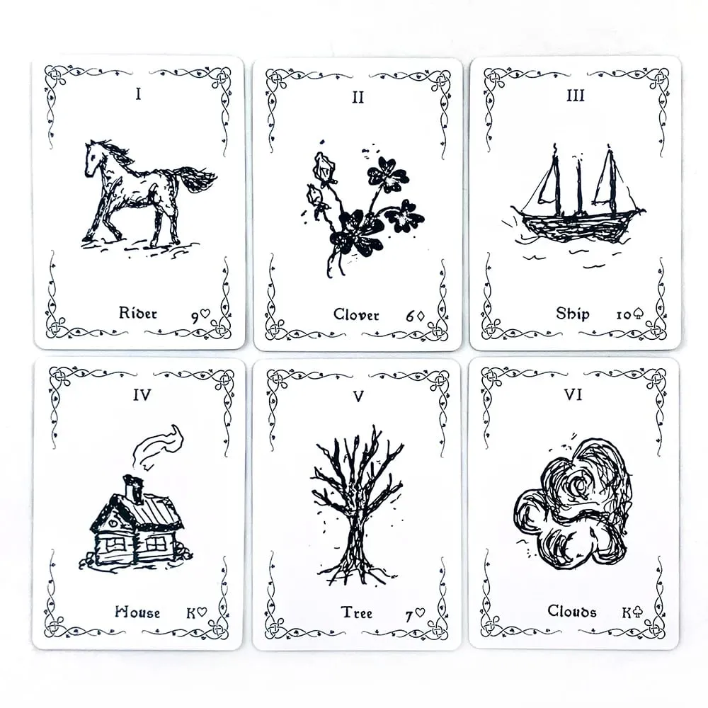 New Cards Game 36 Card Vibrant Illustrations Εύκολος στην ανάγνωση οδηγός Εξαιρετικός για αρχάριους Μαντικός διαλογισμός και παιχνίδια πάρτι — image 4