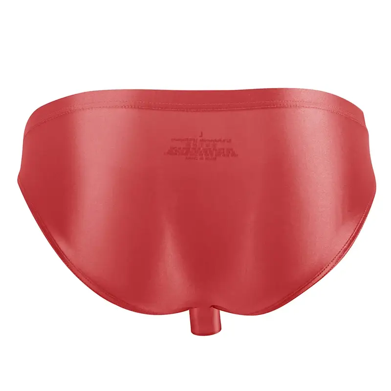 High Elastic Bikini Briefs gay Men's glossy underwear open Pouch Panties Men Smooth gay underwear