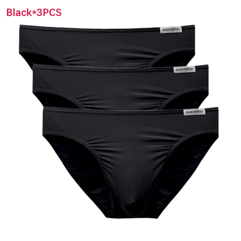 3PCS/Lot Men's Underwear Modal High Quality Soft Briefs Breathable Comfortable Youth Underpants Male Sexy U Bulge Pouch Panties