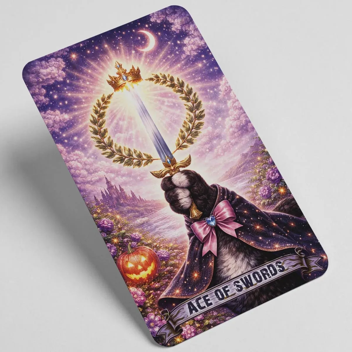 Magic Cat Tarot 78 Cards 13x8 cm Ιδανικό για αρχάριους Χάρτινο εγχειρίδιο Έκφραση συναισθημάτων Λεπτές μαγικές λεπτομέρειες Παιχνίδια με κάρτες