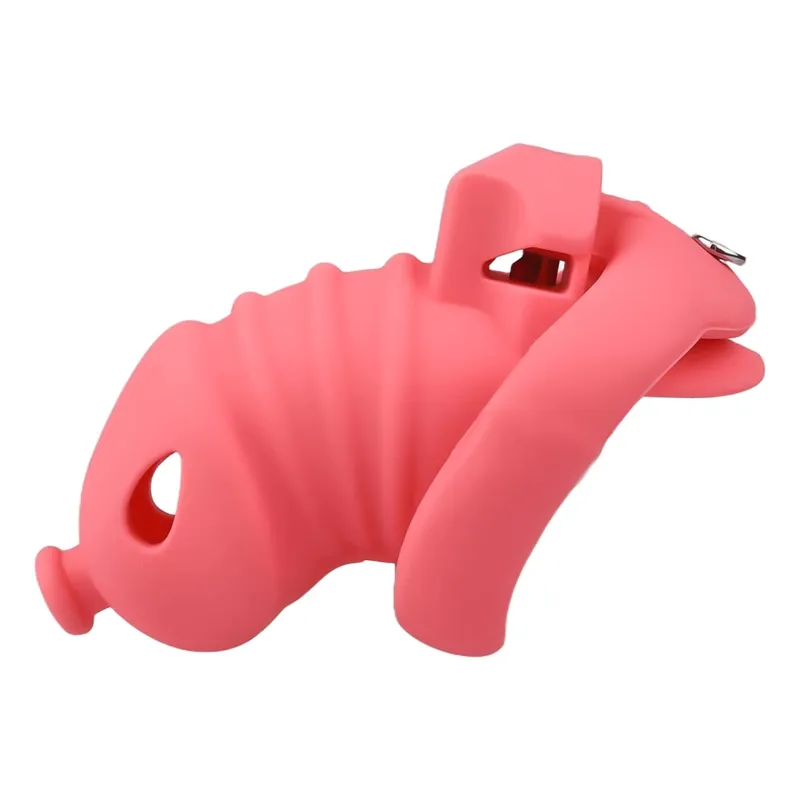 Jaula de silicona para pene masculino, cinturón de castidad, consolador con bloqueo para pene, Juguetes sexuales antiescape para hombres, accesorios eróticos — image 12