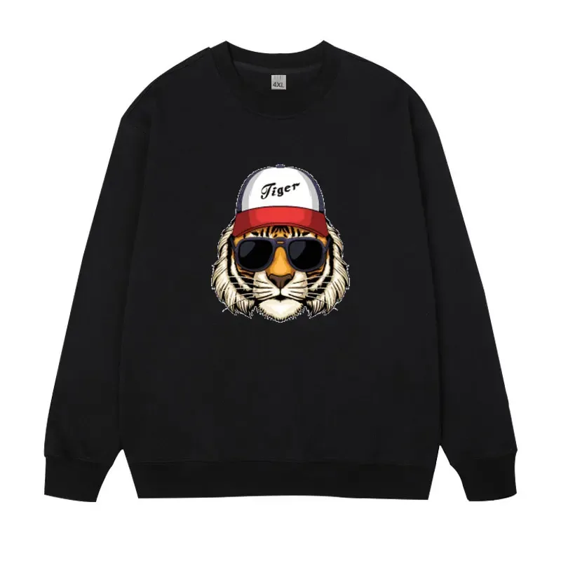 Plus Size Herren Pullover Vollbaumwolle Sweatshirts 5XL 6XL 7XL Herbst Winter Lange Ärmel Bedruckte Tops Männliche Kleidung 110kg-180kg