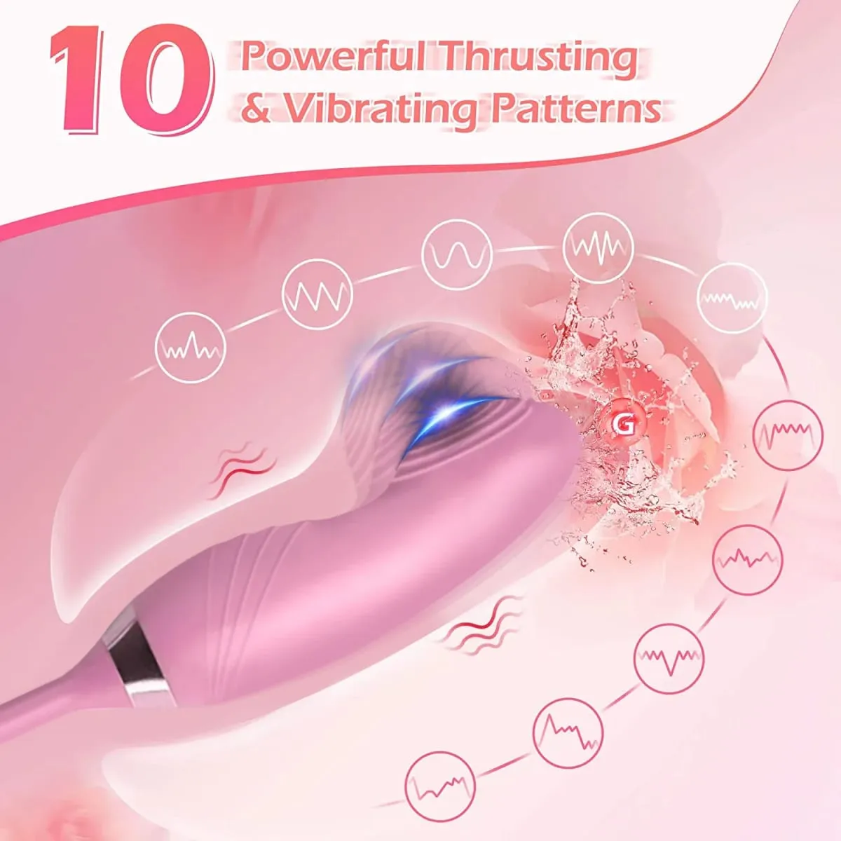 Clitoris Sucker Vibrator for Women Nipples Clit Stimulator Finger Wiggle G-Spot Vibrator Female Masturbator Sex Toy for Women — image 3