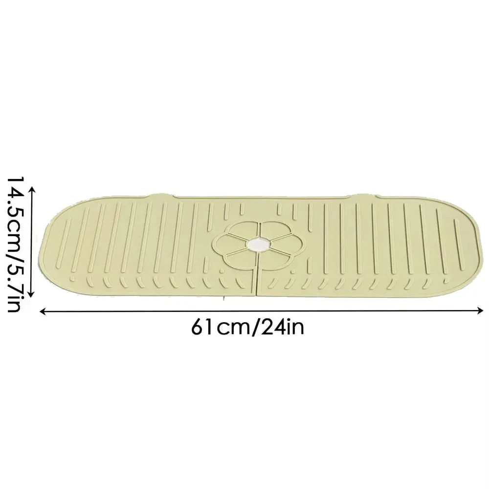 Βρύση κουζίνας Splash Pad σιλικόνης νεροχύτης Baucet Splash Guard Mat σφουγγάρι πάγκου αποστράγγισης Πάγκος προστασίας για συσκευές μπάνιου κουζίνας