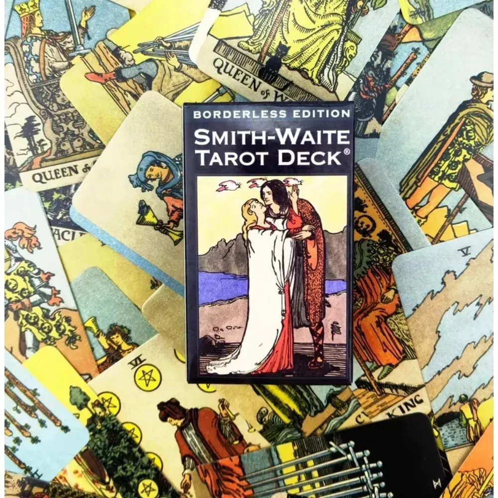 Κλασική κάρτα ταρώ Smith Waite χωρίς περιθώρια ρετρό πρωτότυπο στυλ τέχνης επιτραπέζιο παιχνίδι Mind Exploration Divination Card — image 2