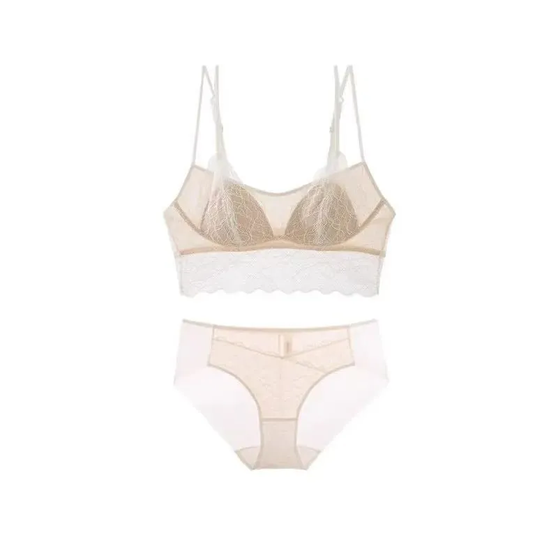 Sexy Lace Bralette No Underwire | Γαλλικό Triangle Cup σουτιέν | Καλοκαιρινό λεπτό αναπνεύσιμο για γυναίκες | Εσώρουχα αδυνατίσματος με λουράκια στην πλάτη — image 11