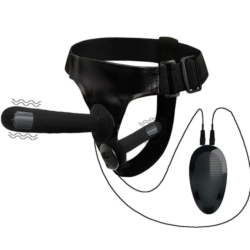 Strap On Big Dildo Vibrator Strapon Ultra Elastic Harness Belt Adult Sex Toys For Woman Lesbian Double Penis Realistic Dildos — image 4