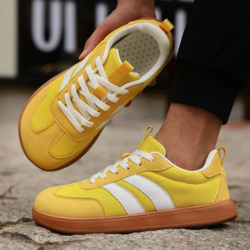 Men's Breathable Zero Drop Walking Shoes Fashion Casual Sneakers Non-Slip Running Shoes Back To School Training Shoes Unisex
