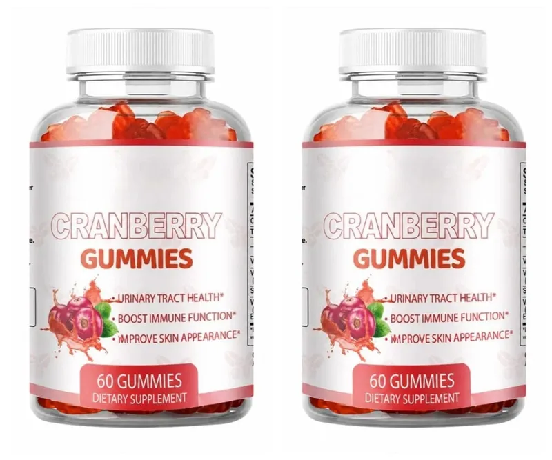Áfonya-gumik a húgyutak egészségének támogatására C-vitaminnal 40 Mg és E-vitaminnal 2,7 Mg 60 Gummies