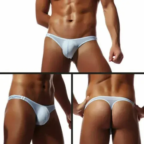 Men's Thongs G String Sexy Gay Sissy Underwear Briefs Man Jockstrap T Back Underpants Penis Pouch Breathable Panties