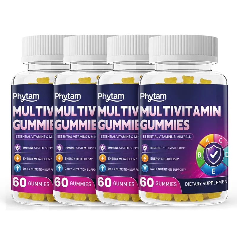 Felnőtt multivitaminos medvegumik 14 az 1-ben vitaminok ásványi anyagok komplex C-vitamin Cink B D energiaanyagcsere Immun napi táplálkozási támogatás 60 szám — image 9