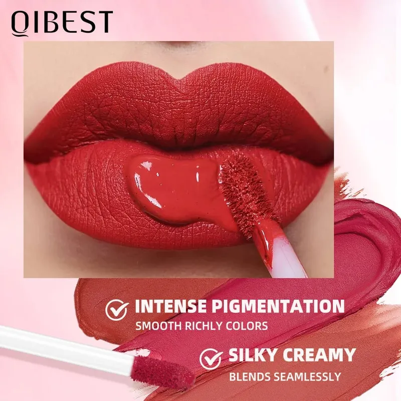 12 Χρώματα Ματ Κιτ Lipgloss Αδιάβροχο Υγρό Κραγιόν μακράς διαρκείας Nude Purple Lip Mud Cosmetics Sets Lip Glaze Tint — image 4