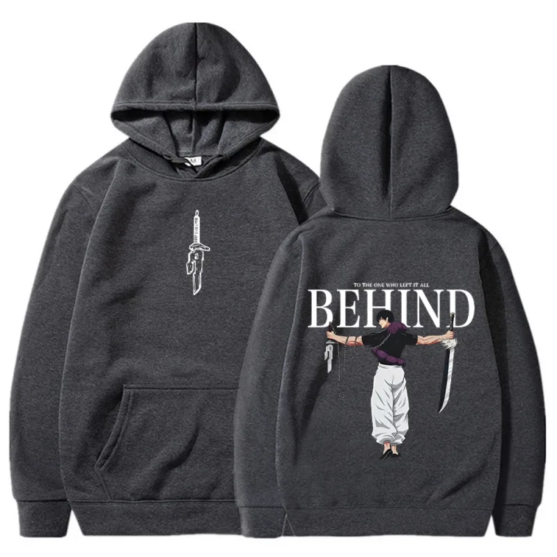 Jujutsu Kaisen Anime Hoodies Men Women Fushiguro Toji Manga Hooded Pullover Gothic Sweatshirts Hip Hop Streetwear Men's Clothing — image 7