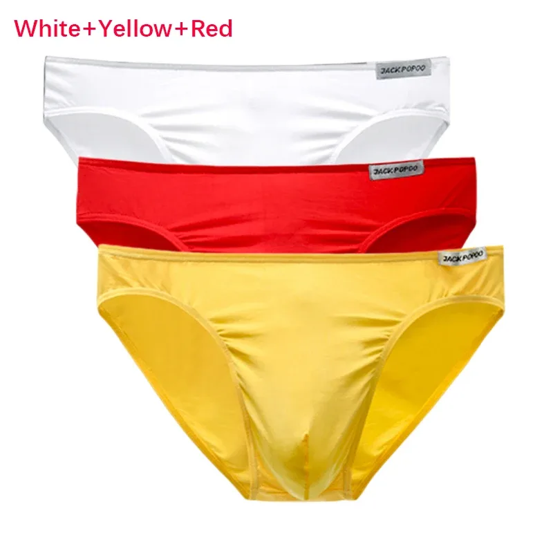 3PCS/Lot Men's Underwear Modal High Quality Soft Briefs Breathable Comfortable Youth Underpants Male Sexy U Bulge Pouch Panties