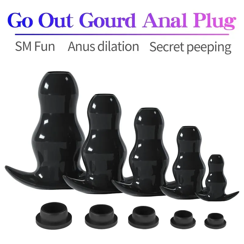 5 Sizes Hollow Anal Plug/Dilator/Dildo Soft Speculum Prostate Massager Butt Plug Set Intimate/Enema Sex Toys For Women Men Gay — image 4
