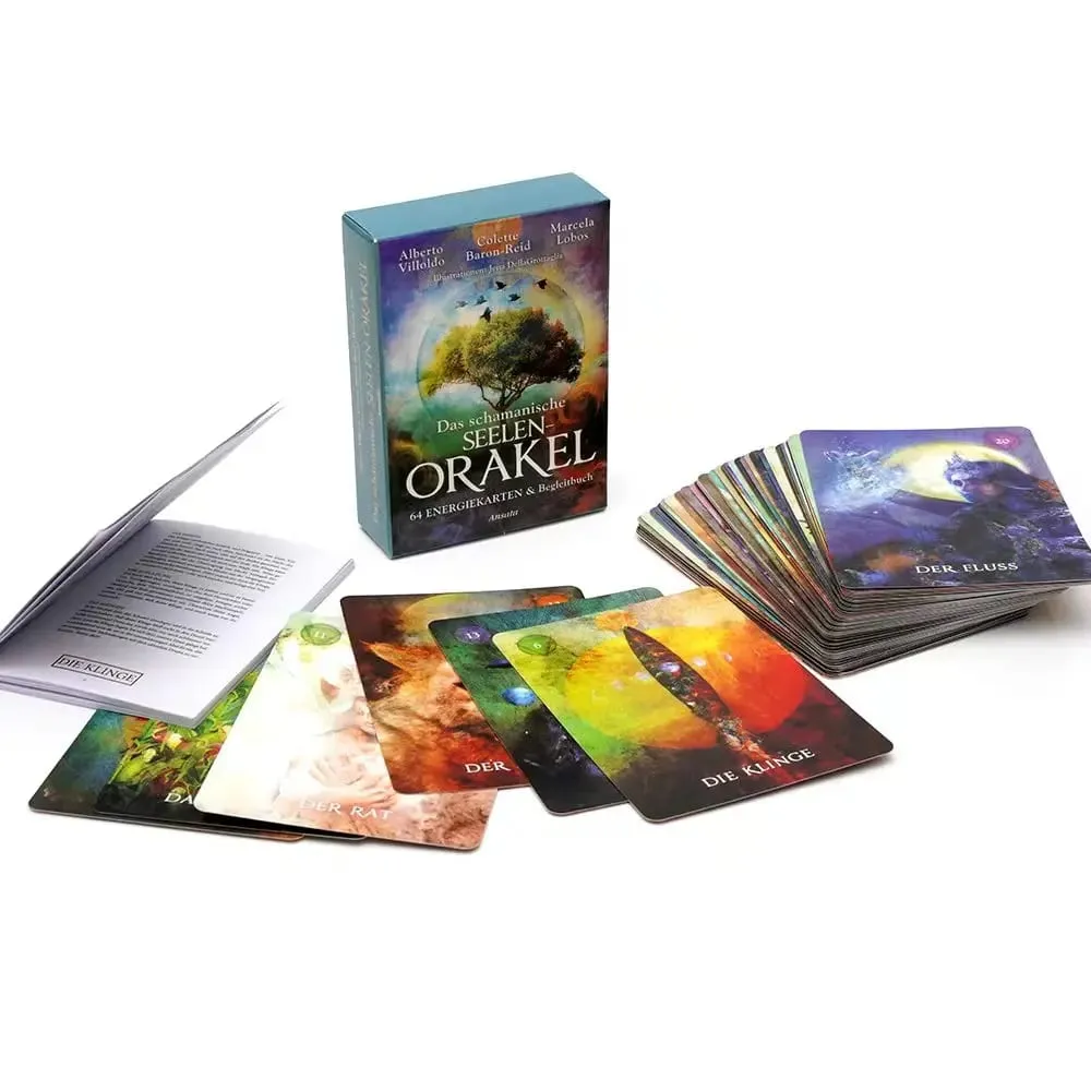 Γερμανικά 78 τμχ Das Schamanische Seelen Orakel Tarot Deck Prophecy Divination Comics Κάρτες Ταρώ Family Party Επιτραπέζιο παιχνίδι — image 5